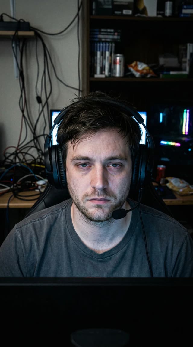 Dating profile photo before AI enhancement - casual selfie