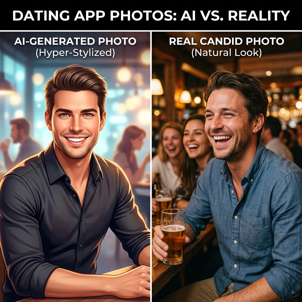 Comparison between two styles of photos